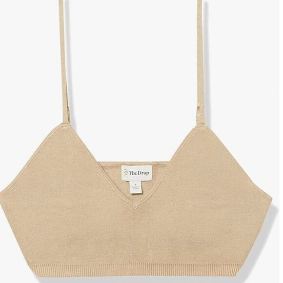 Amazon The Drop Women's Miya Sweater Bralette and Bike Short Set - Picture 5 of 5